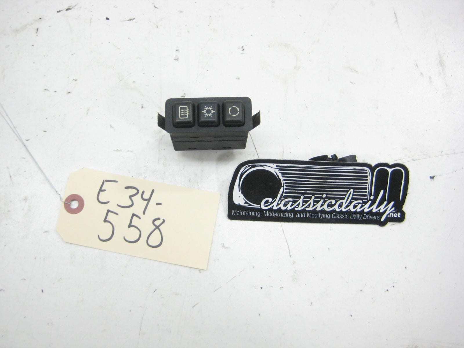 bmw e34 535 m5 hvac ac switch button defrost