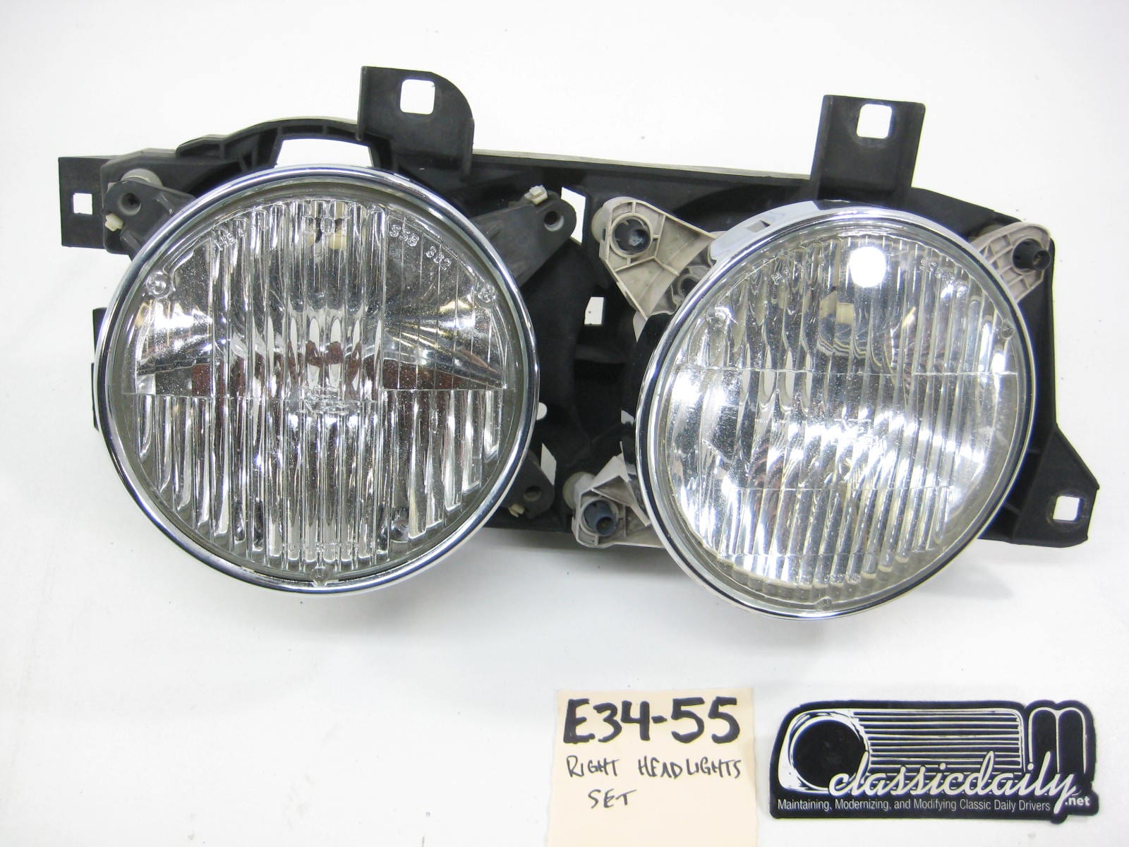 bmw e34 535 525 right sealed beam headlights