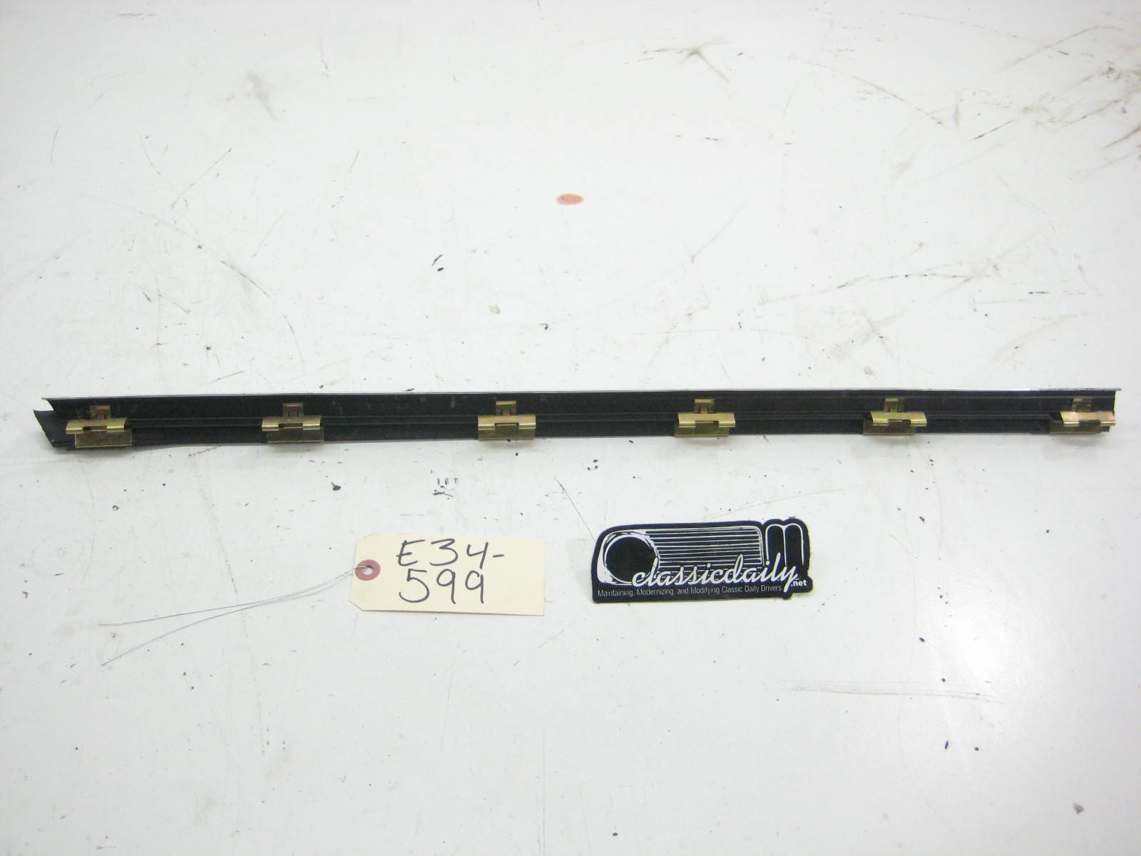 bmw e34 535 m5 rear door chrome trim