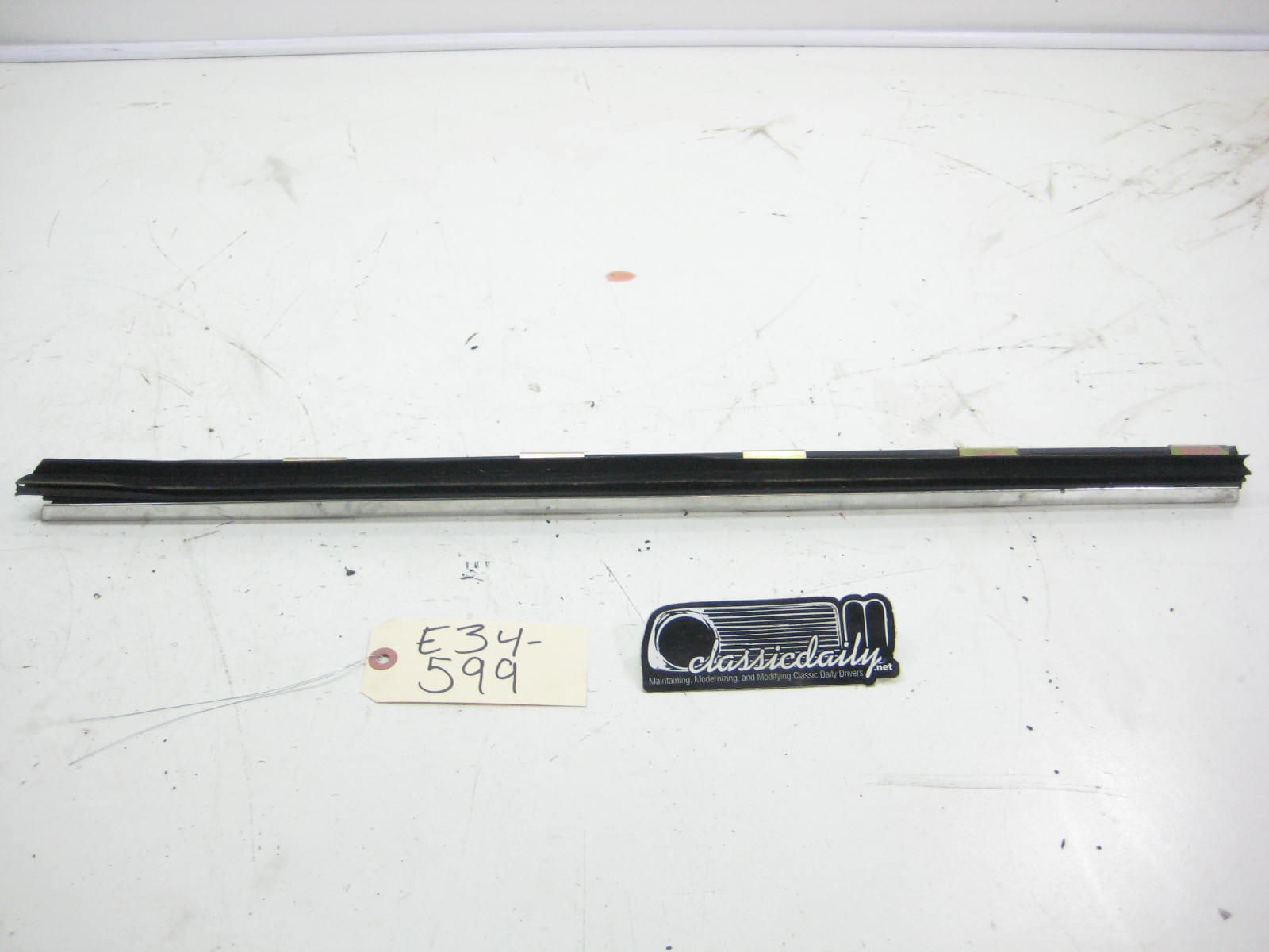 bmw e34 535 m5 rear door chrome trim
