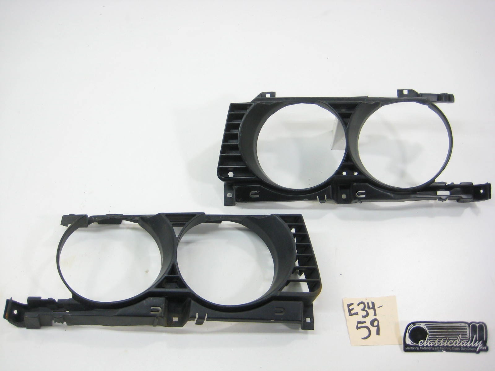 bmw e34 535 525 pair of large kidney headlight surround side grills