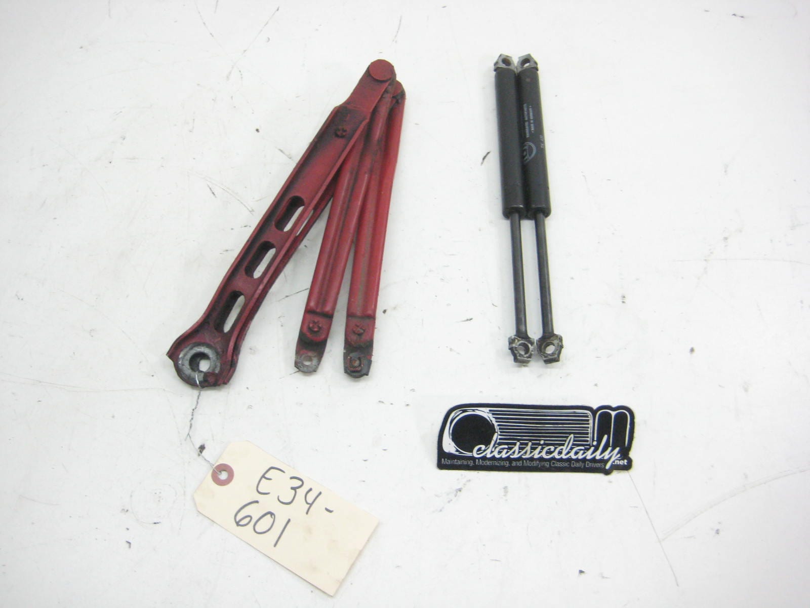 bmw e34 535 m5 hood hinges with struts