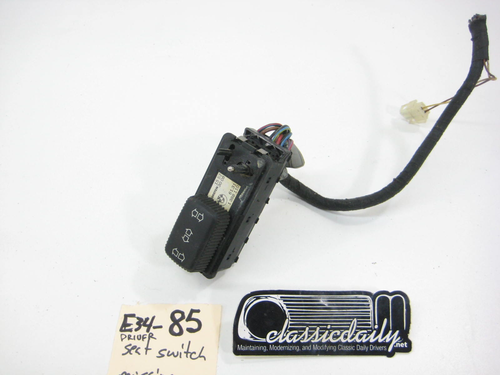 bmw e34 535 525 drivers side seat switch and one knob copy