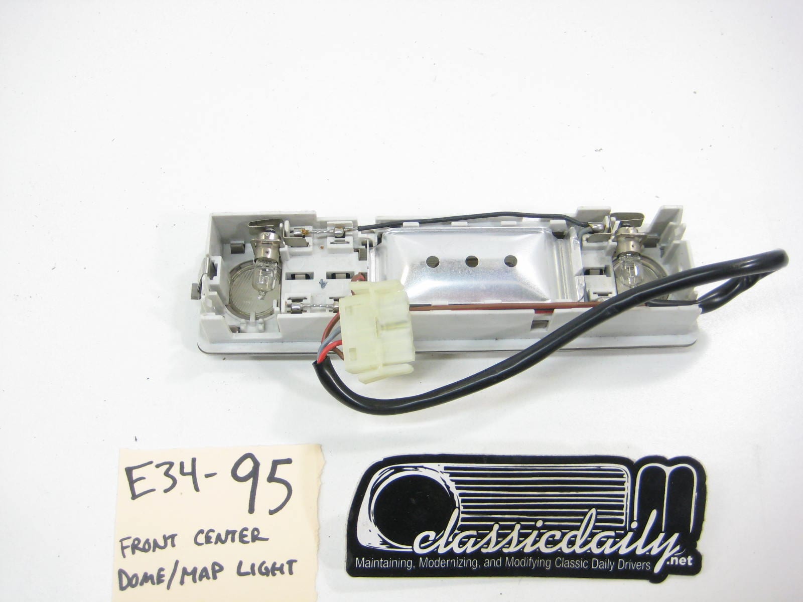 bmw e34 535 525 front center dome map light 2
