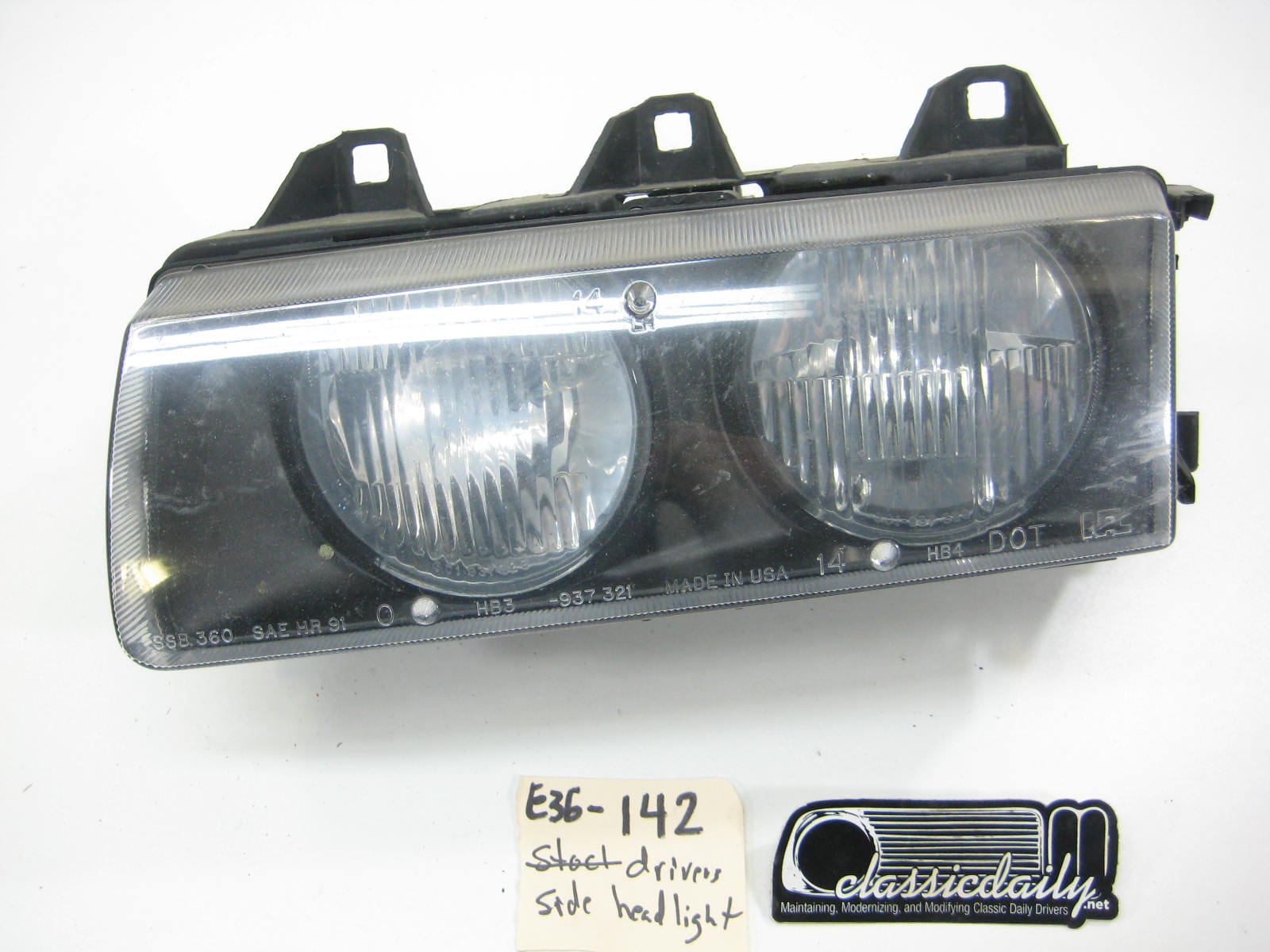 bmw e36 325 328 m3 drivers side headlight