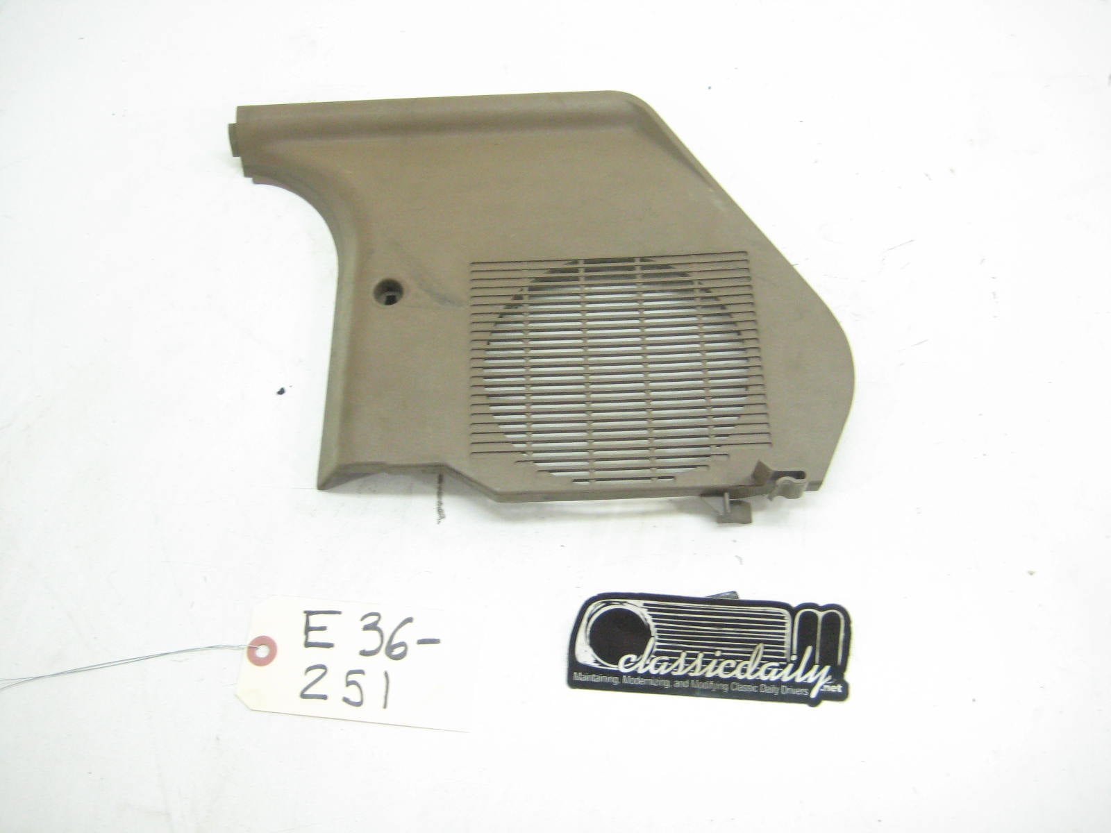 bmw e36 325 328 m3 passenger side tan kick panel