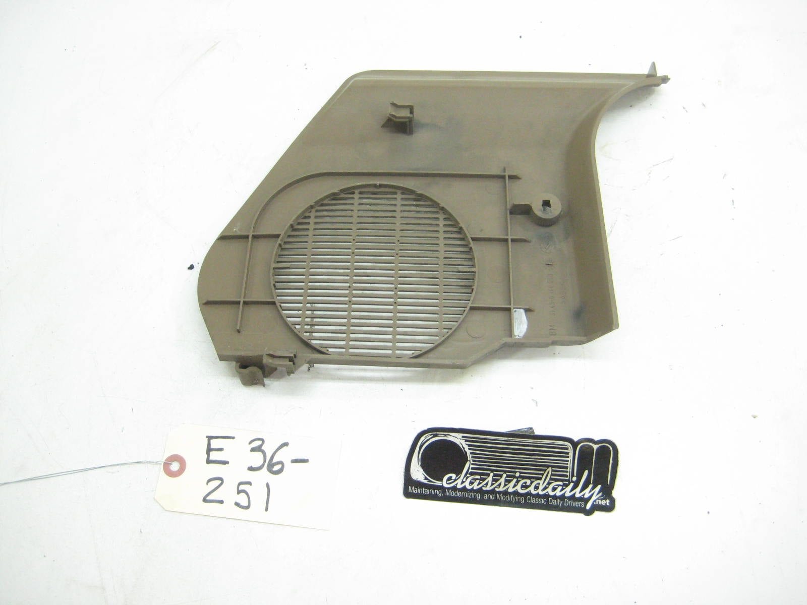 bmw e36 325 328 m3 passenger side tan kick panel