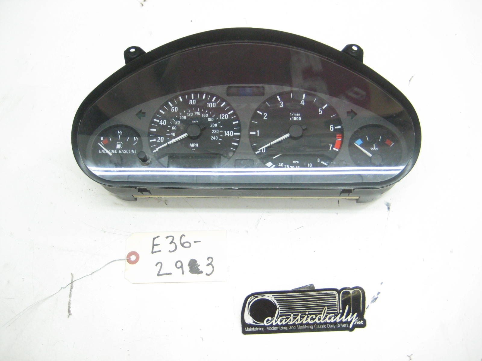 bmw e36 325 328 m3 328 gauge cluster 190k