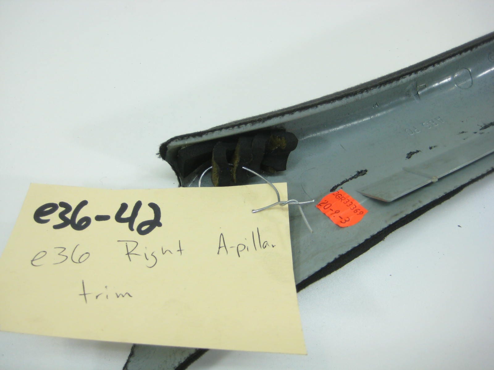 bmw e36 325 328 m3 passengers right side black a pillar trim copy