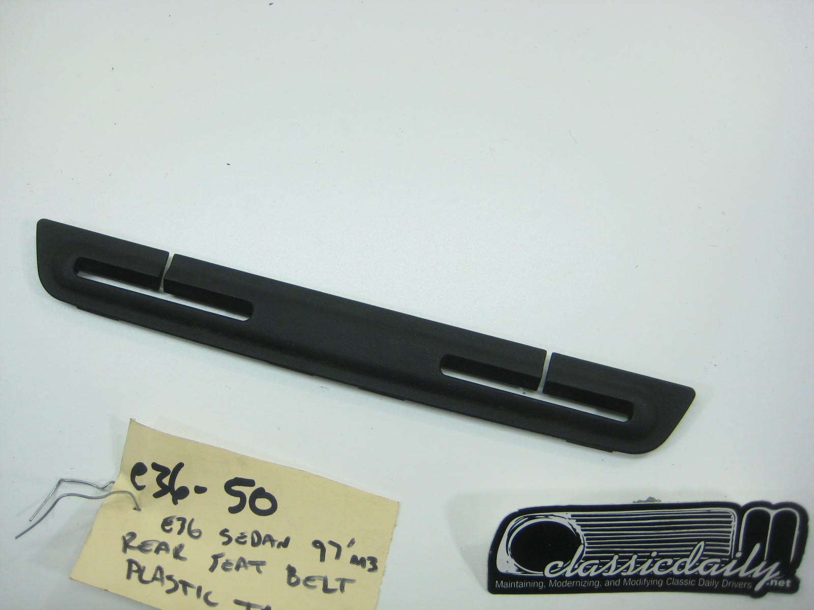 bmw e36 325 328 m3 1997 sedan rear seat belt plastic trim