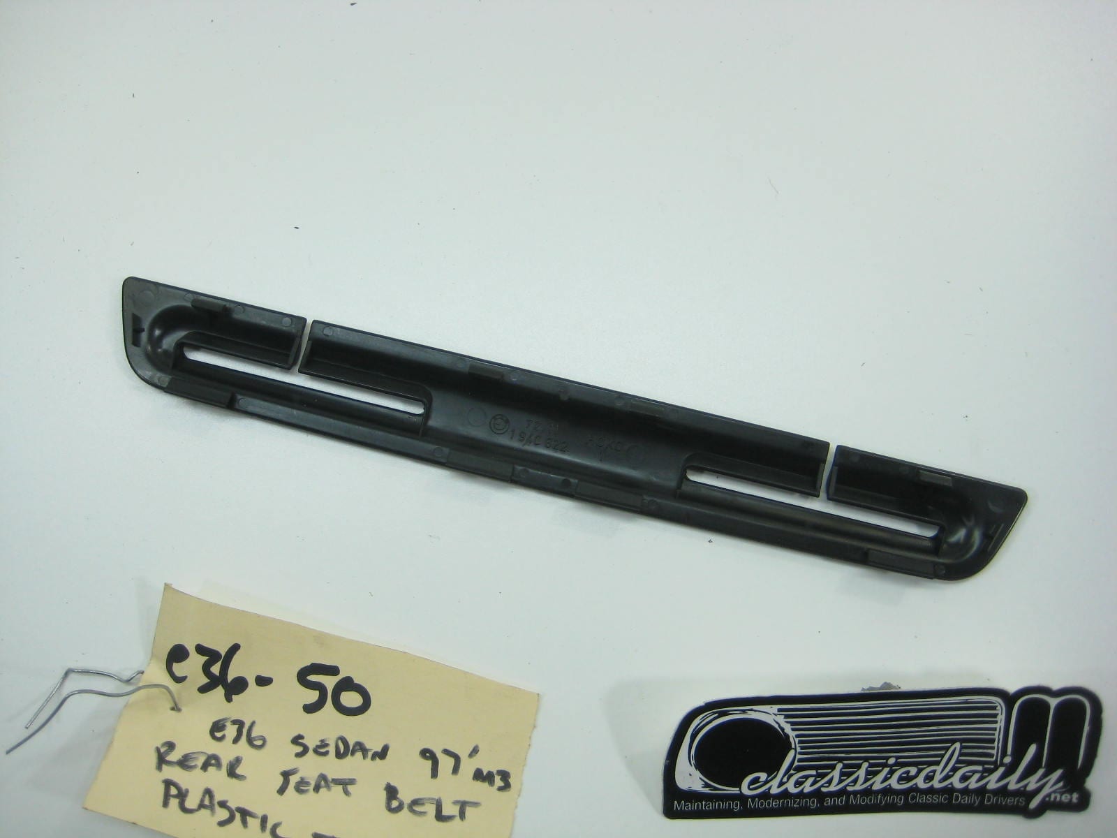 bmw e36 325 328 m3 1997 sedan rear seat belt plastic trim