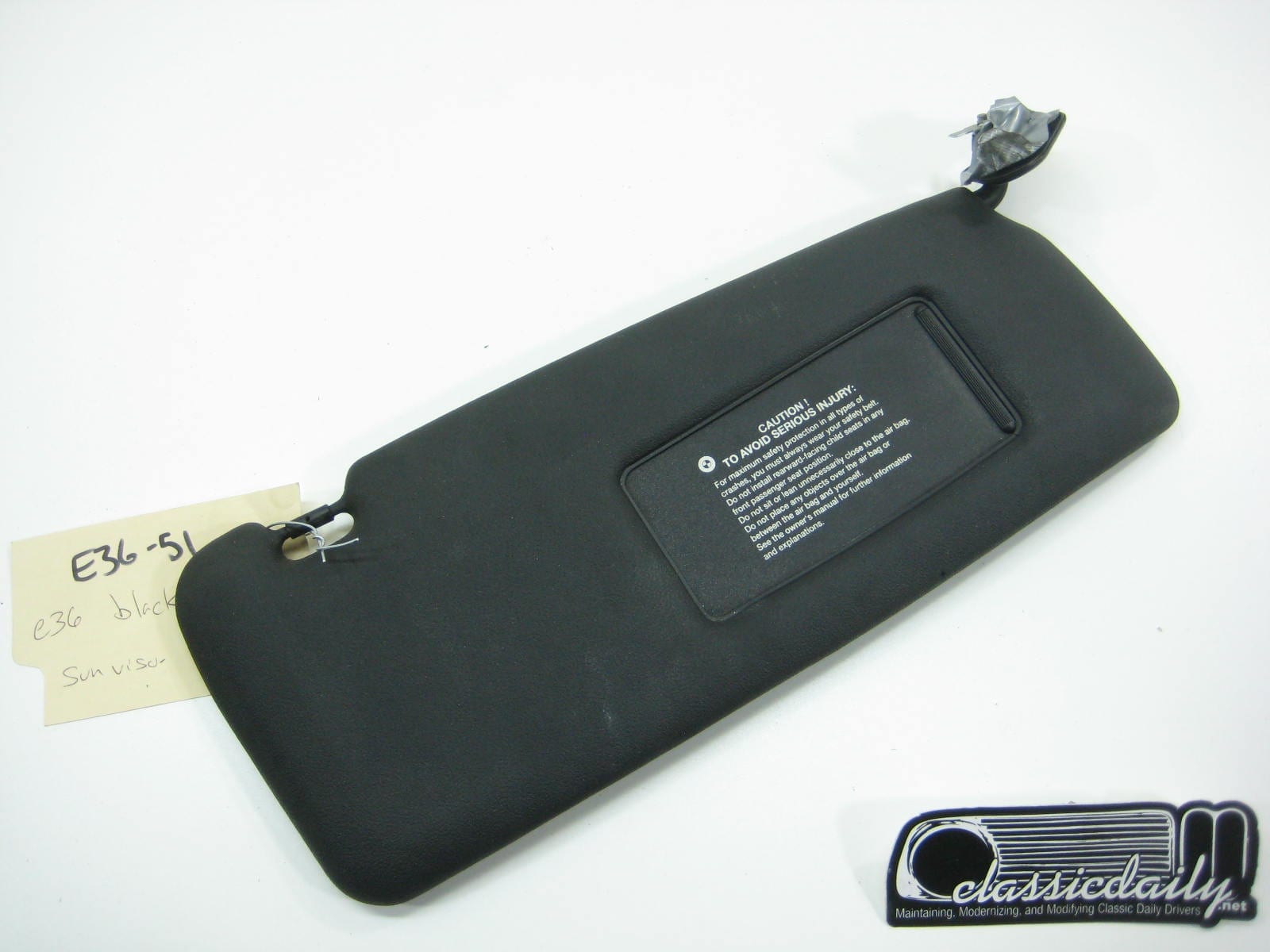bmw e36 325 328 m3 passengers right side sun visor