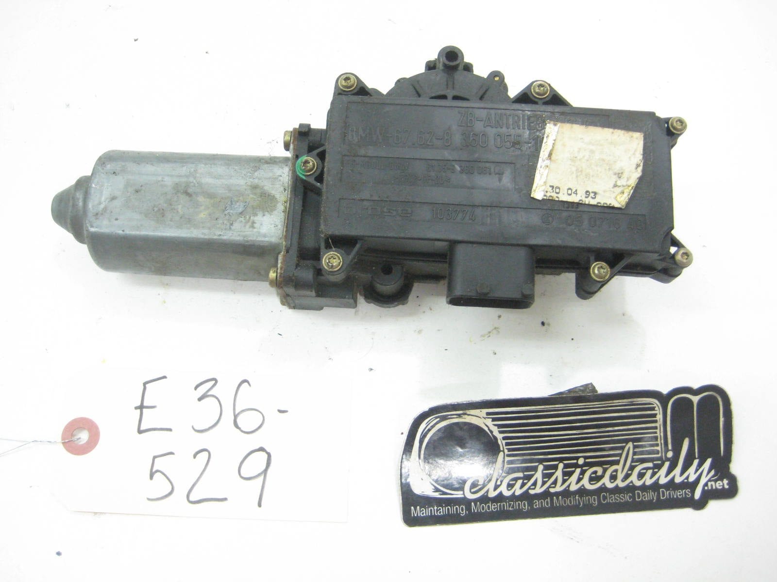used parts window motor 67 62 8 360 055