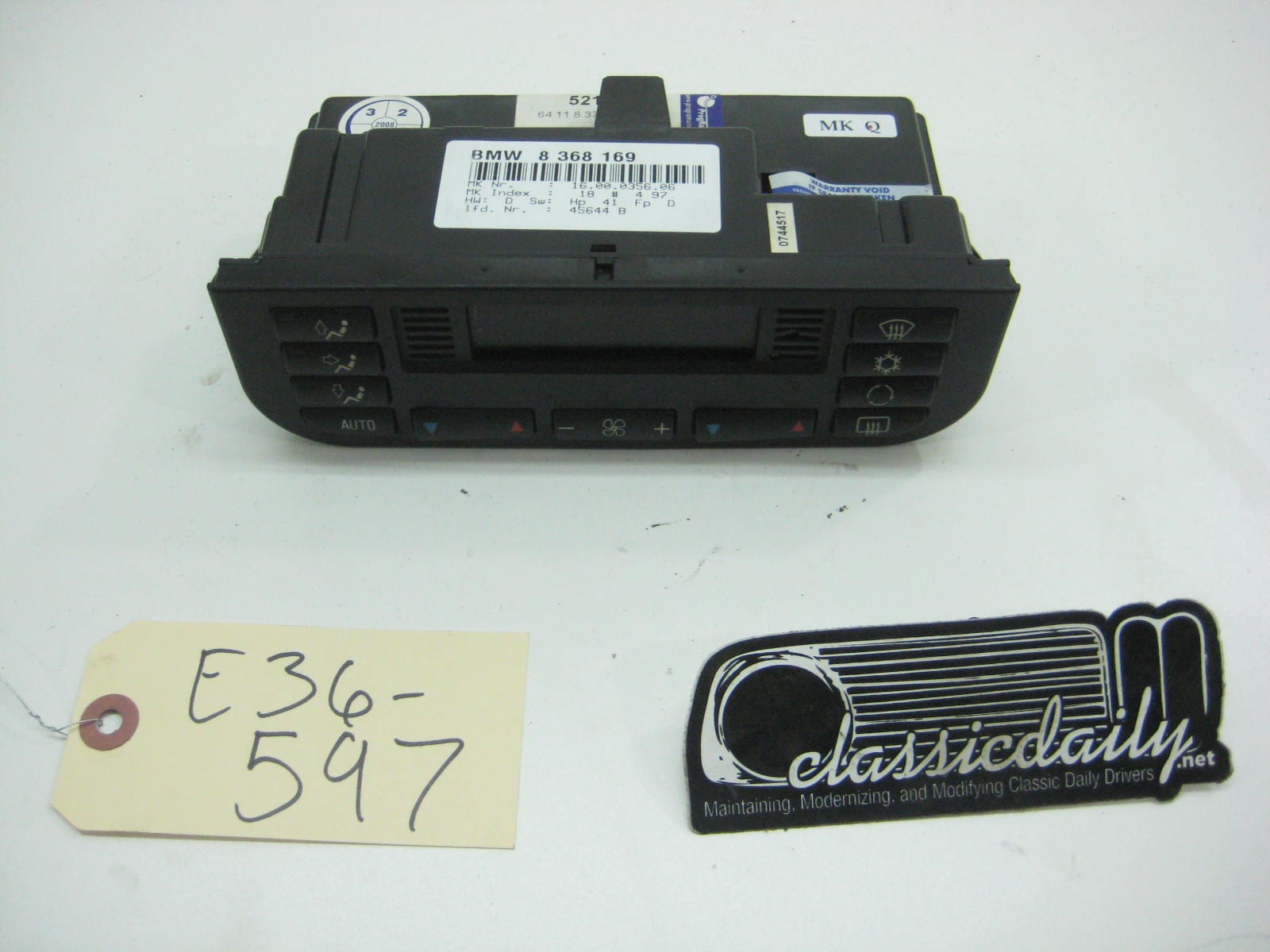 bmw e36 325 328 m3 digital hvac control panel reman rebuilt 64 11 8 379 521
