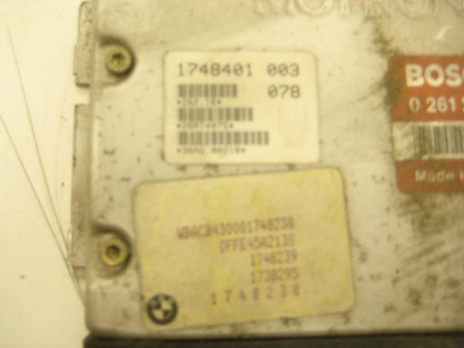bmw e36 325 328 m3 m50nv dme 0 261 200 402