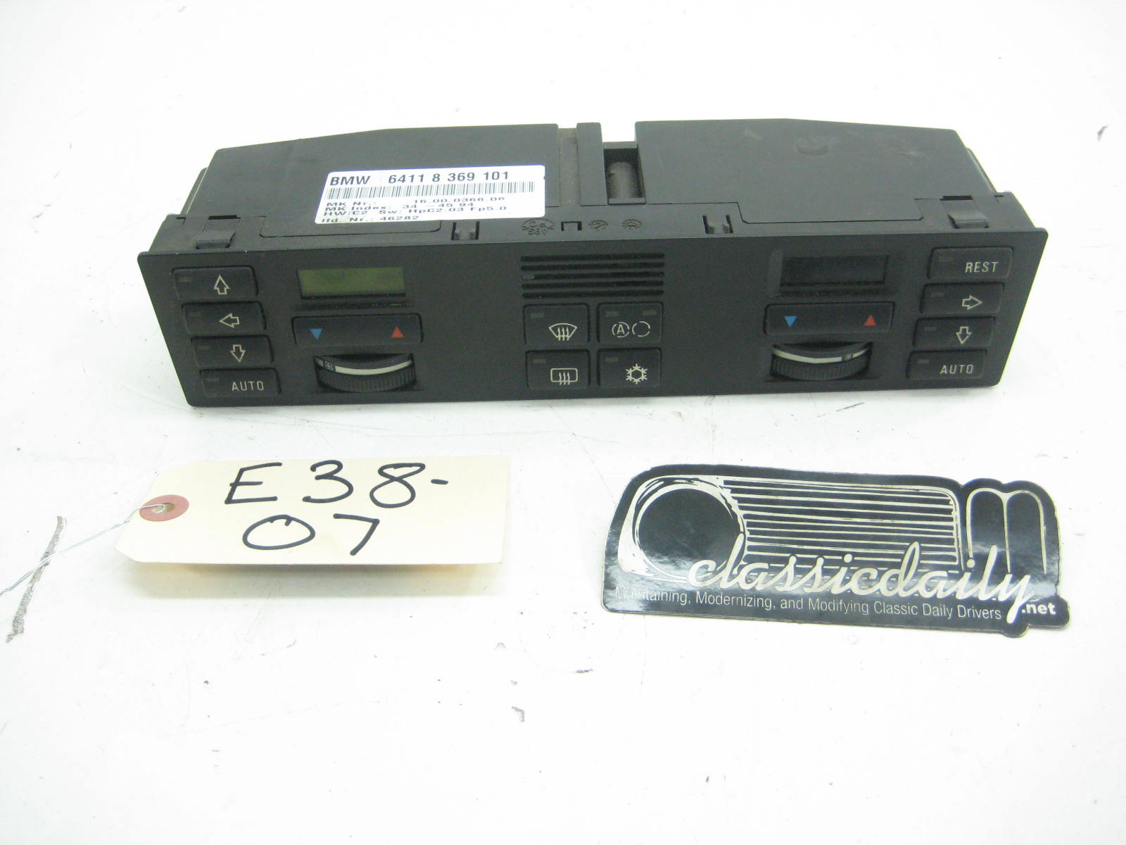 BMW 740 E38 Climate Control Unit 64118369101 e38 07