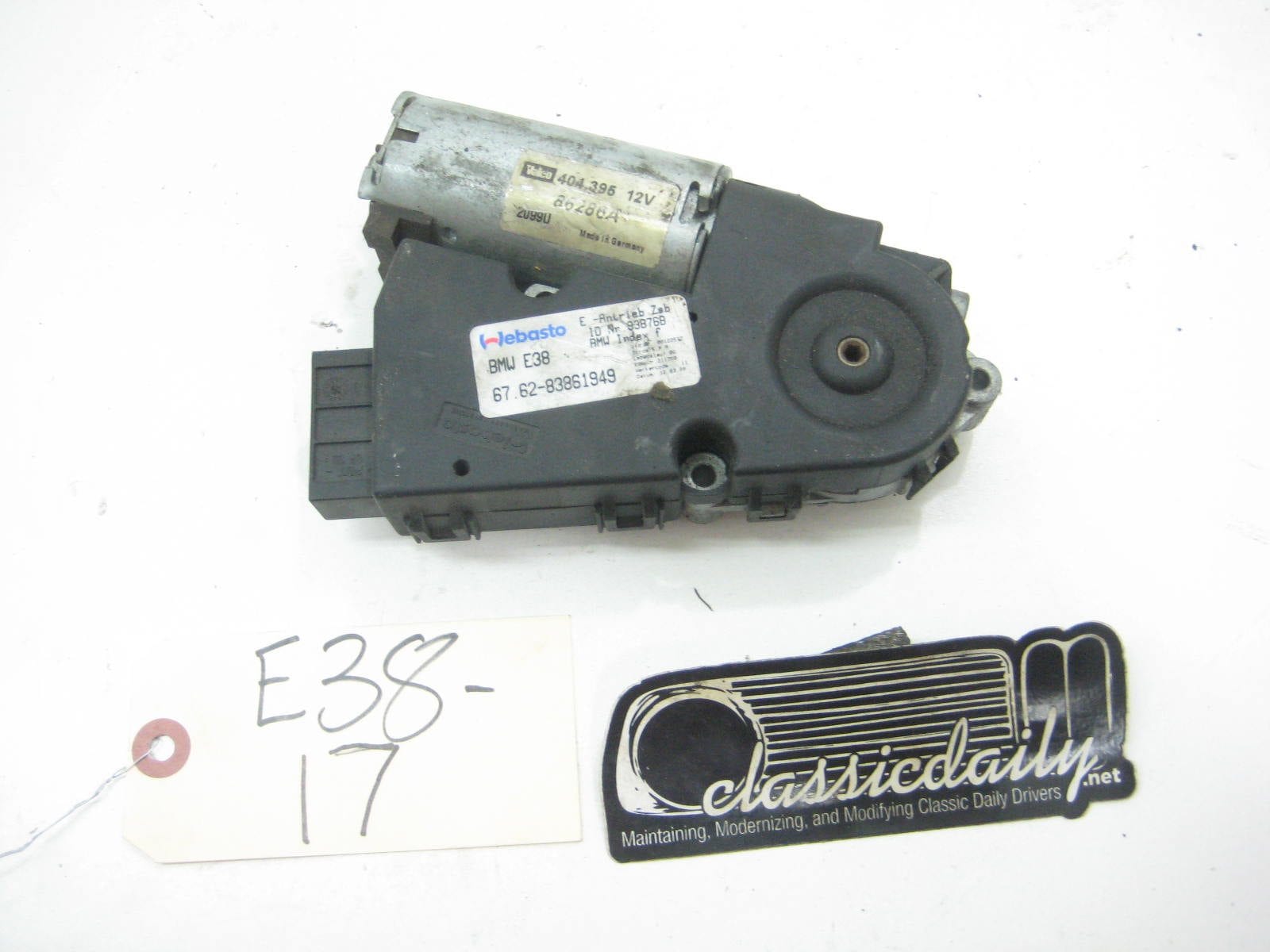 used parts sunroof motor 67 62 83861949
