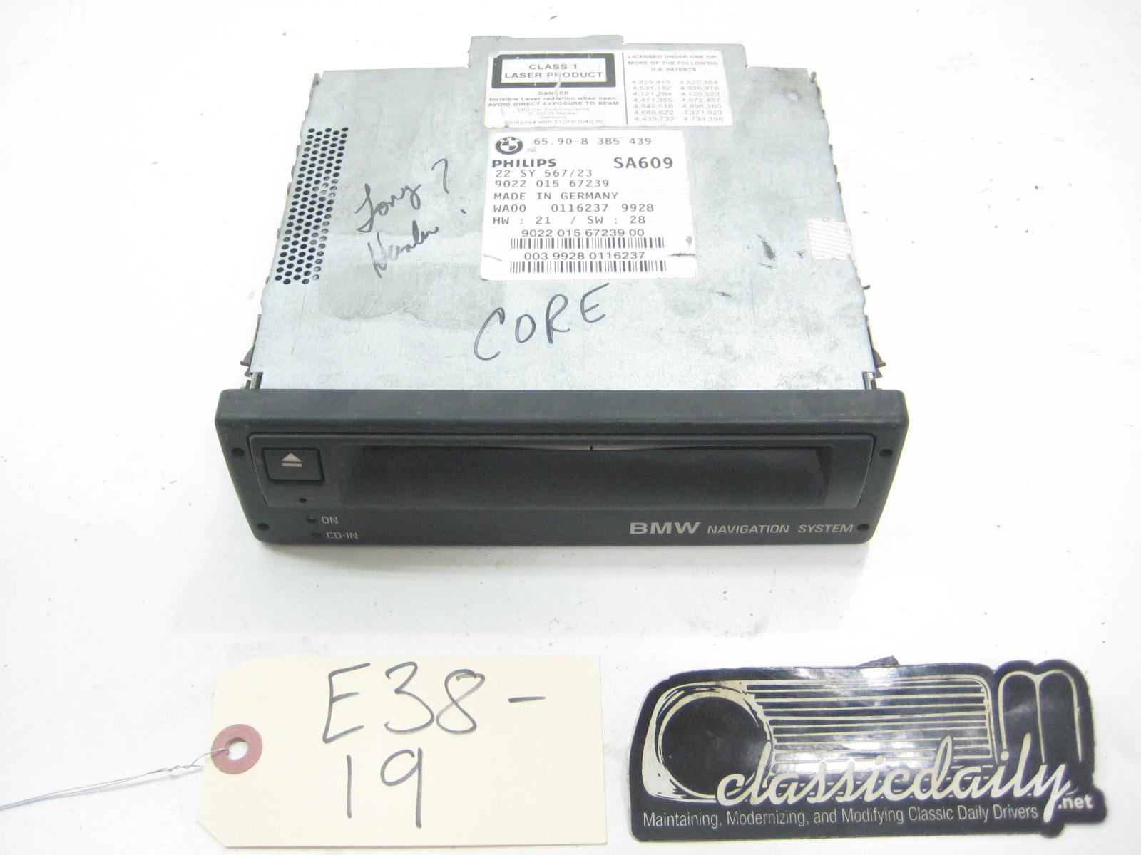 used parts bmw navigation cd drive gps 65 90 8 385 439