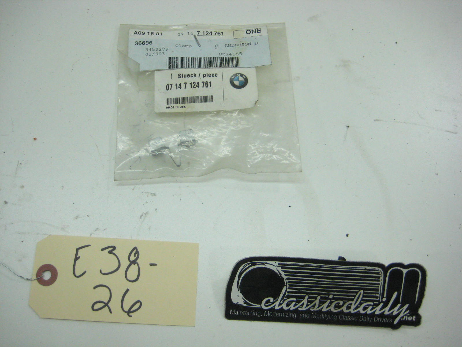 Clamp 07 14 7 124 761 e38 26
