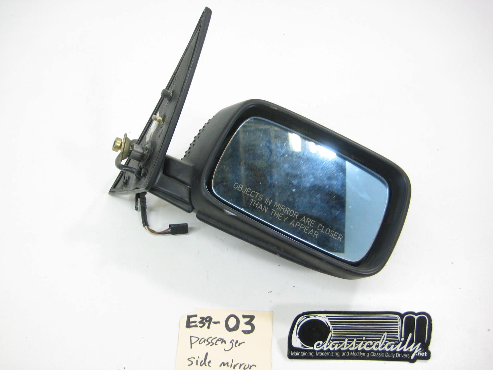 bmw e39 528 540 silver passengers side view mirror