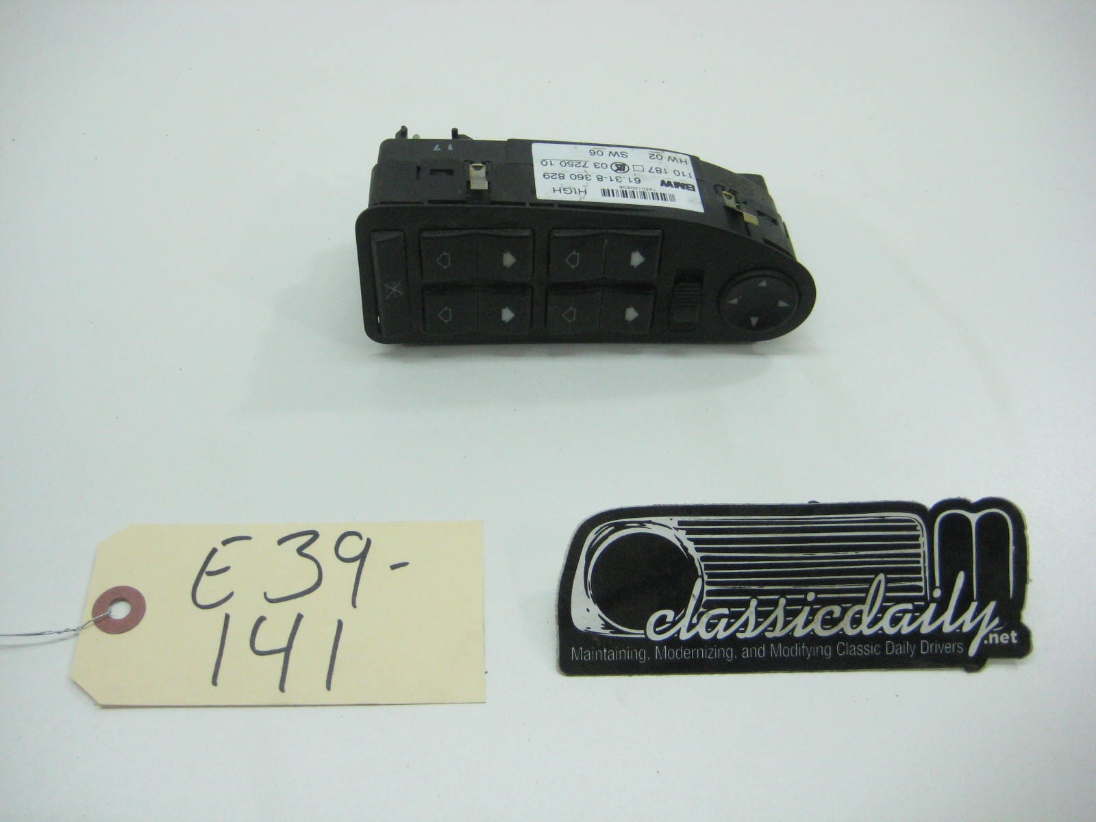 bmw e39 528 530 540 drivers window switch panel
