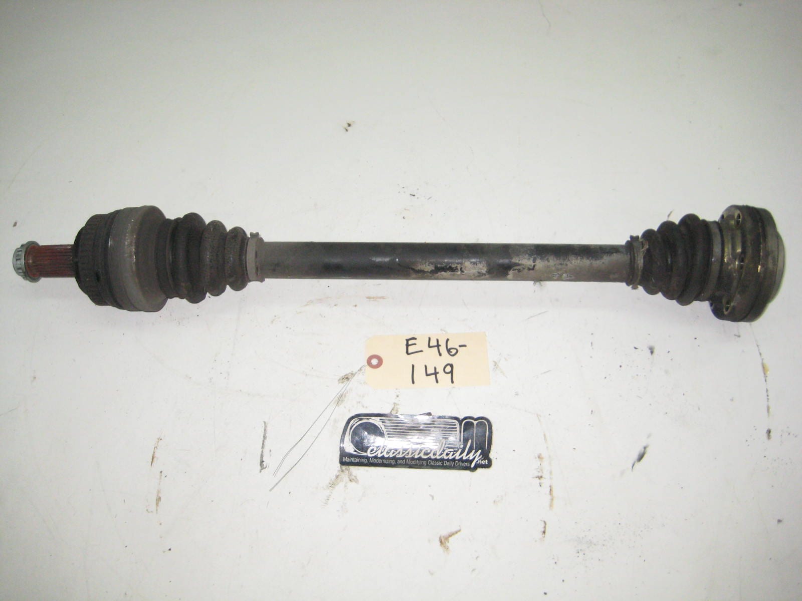 bmw e46 325 330 m3 passenger side rear cv shaft