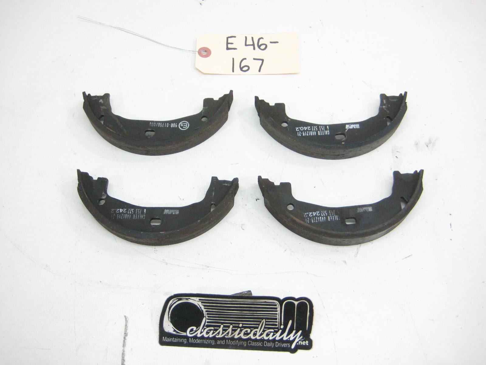 bmw e46 325 330 m3 rear parking brake pads