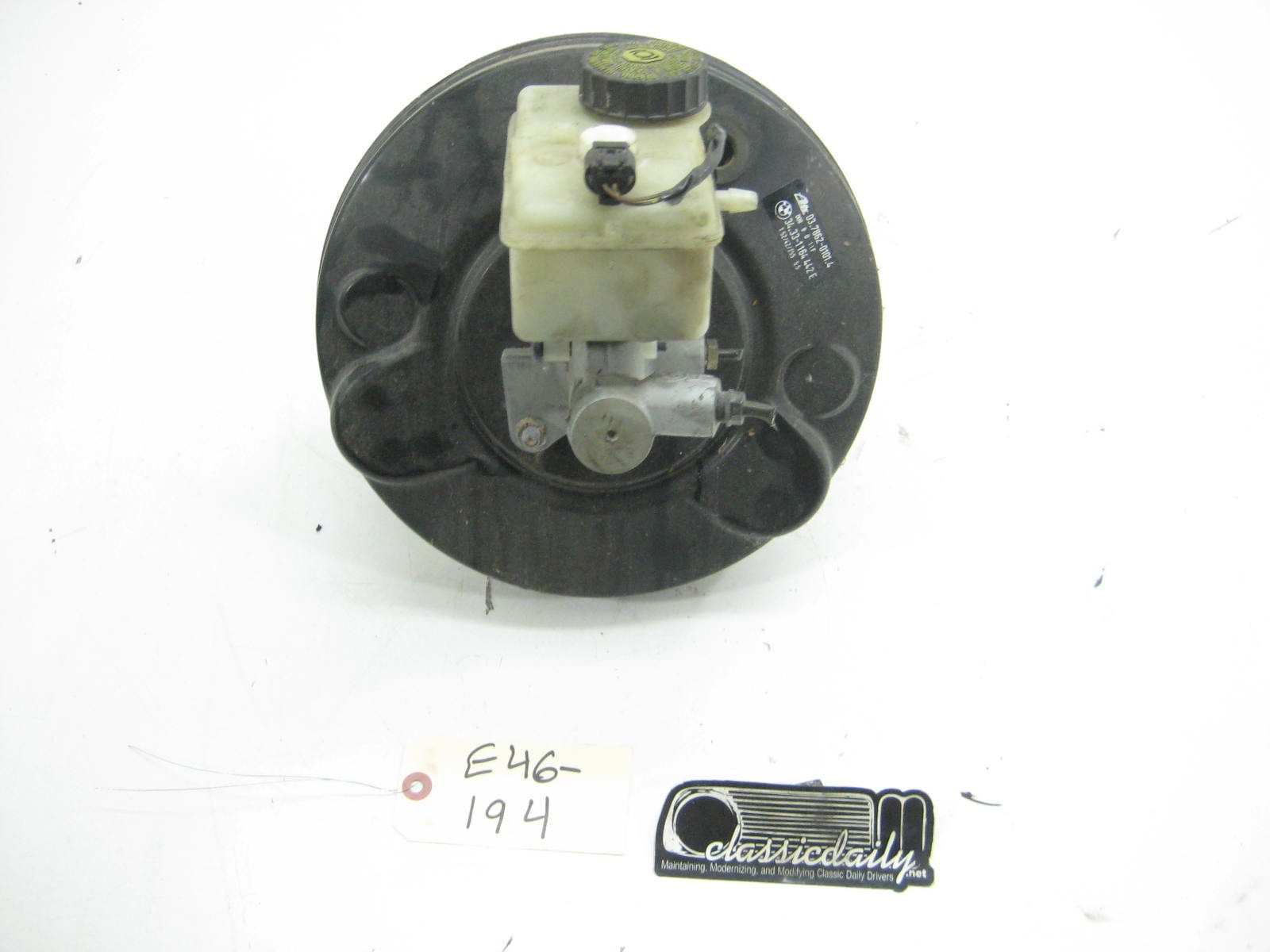 bmw e46 325 330 m3 brake booster and master cylinder