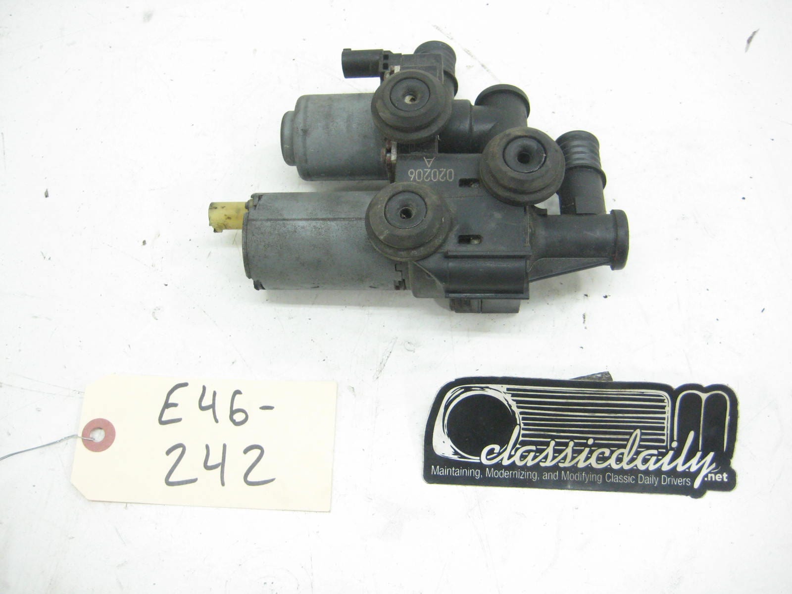 bmw e46 325 330 m3 heater valve and aux pump