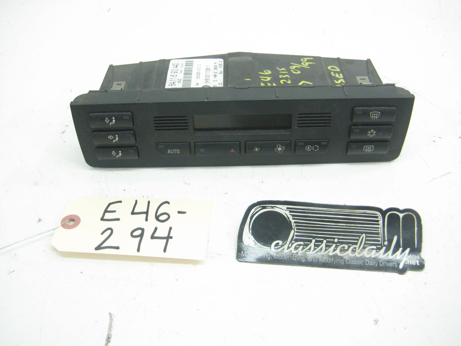 bmw e46 325 330 climate control unit 64116902440