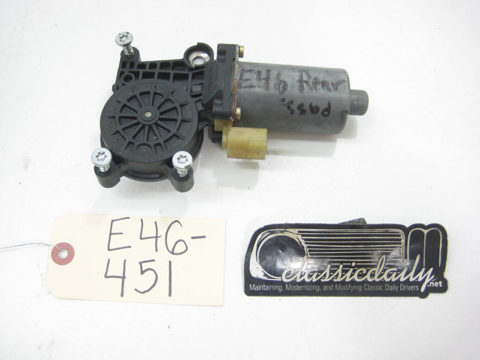 bmw e46 325 330 bosch 0 130 821 726 rear passenger window motor