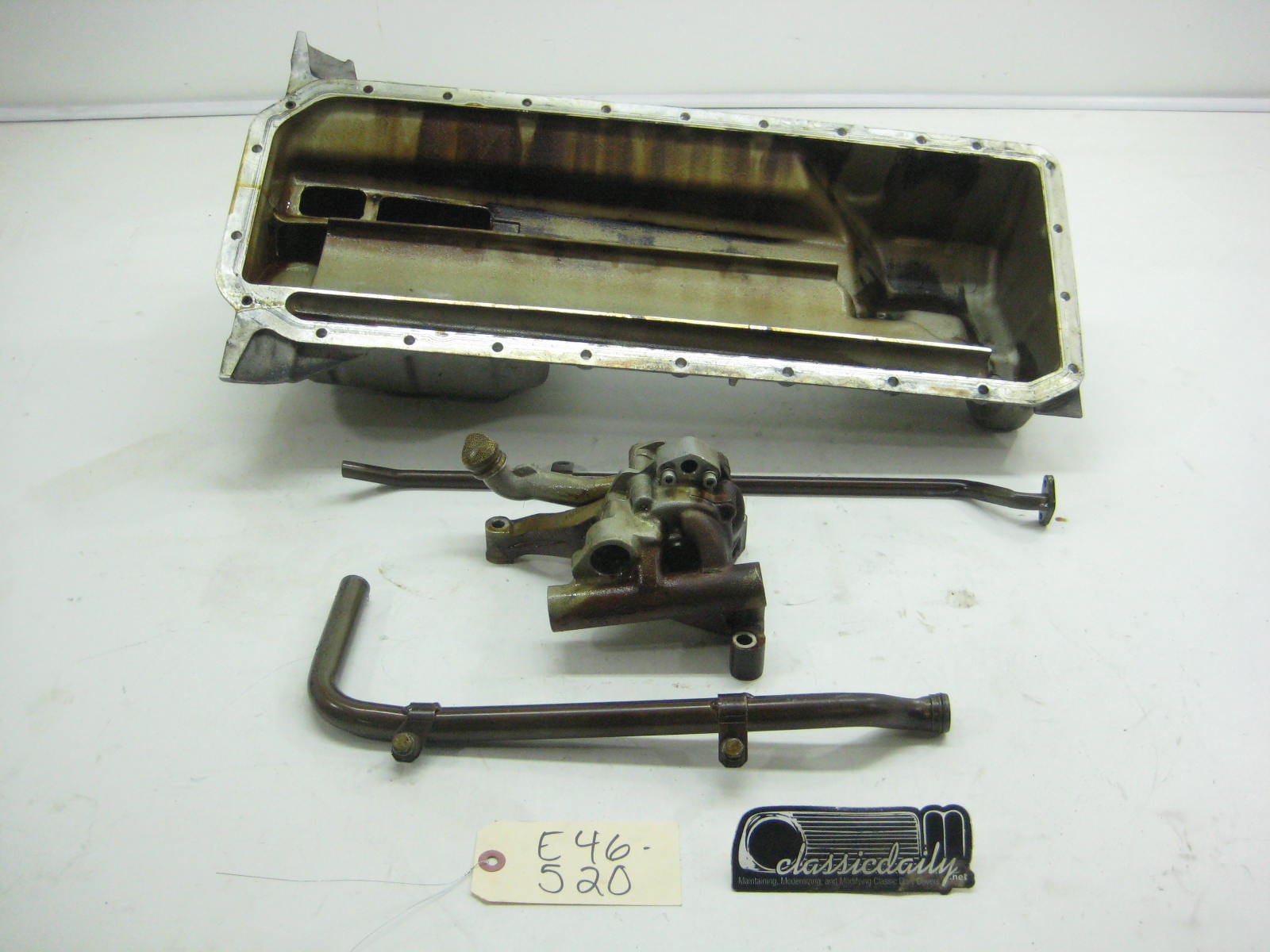 used parts s54 oil pan and pump gear not included