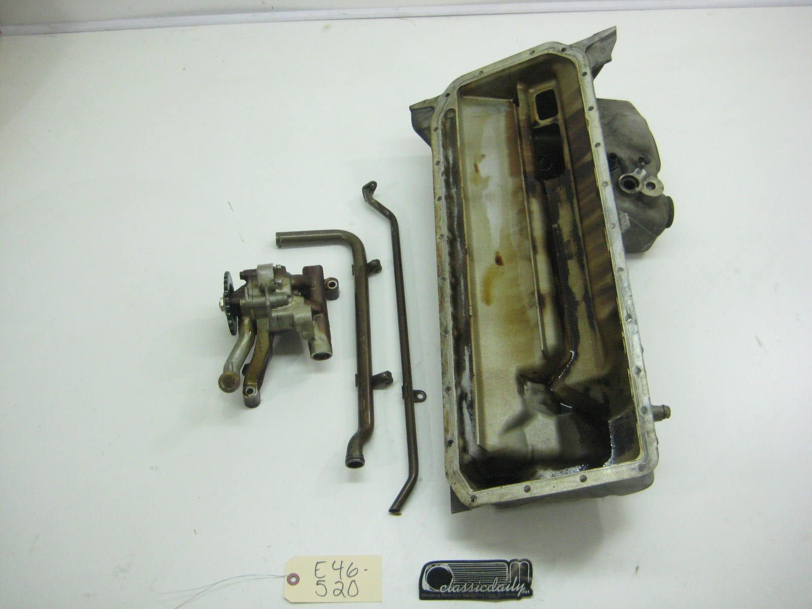 used parts s54 oil pan and pump gear not included