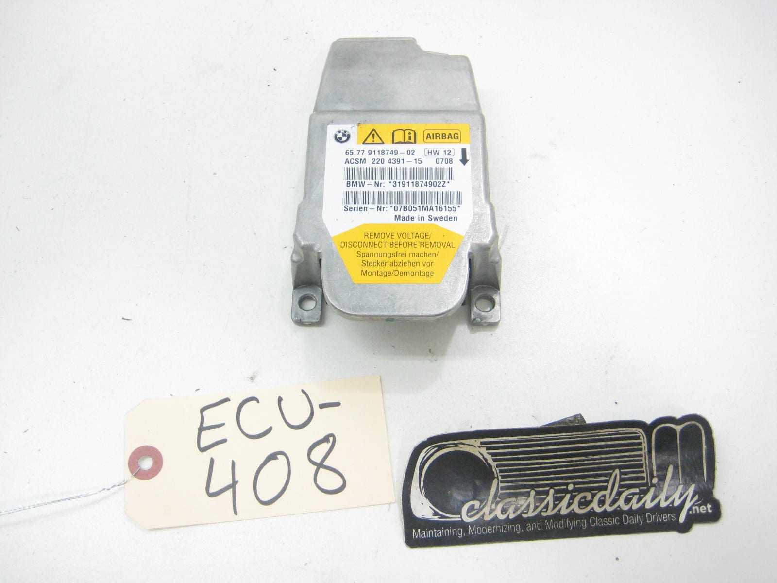 used parts air bag sensor 6577 9118749 02