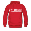 Classic Daily Late Style Hoodie White - red