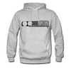 CLASSIC DAILY LATE STYLE HOODIE BLACK TEXT - heather gray