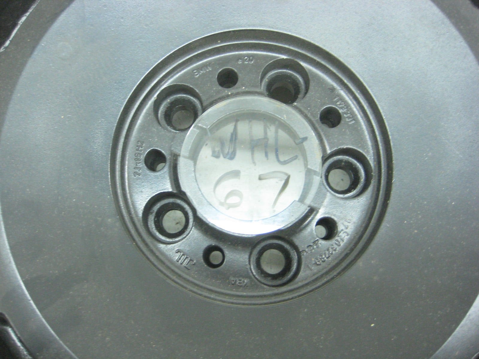 used parts e32 hpt 15 x 7 et20 5x120 no cap painted black 3